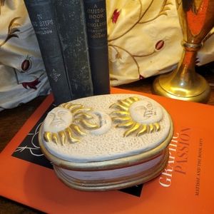 90s vintage sun and moon studio pottery